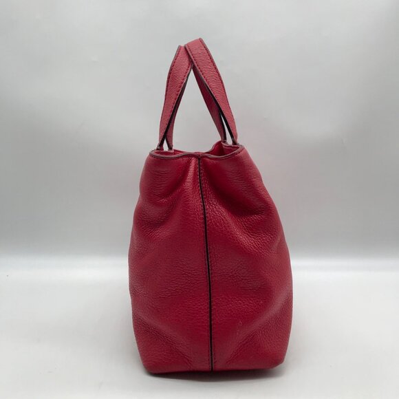 Kate Spade Red Pebbled Leather Dominique Satchel Bag - Picture 3 of 10